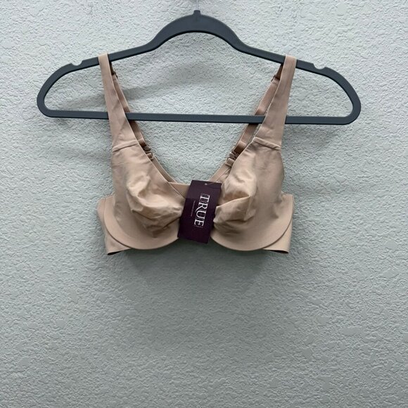 True and Co Underwire Beige Adjustable Strap Bra Womens size 32B NEW - Picture 1 of 4
